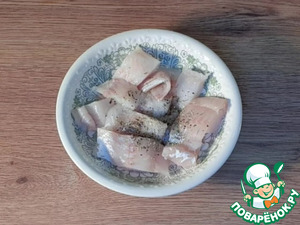 Рыбная запеканка с кабачком под соусом Рыбная запеканка с кабачком под соусом
