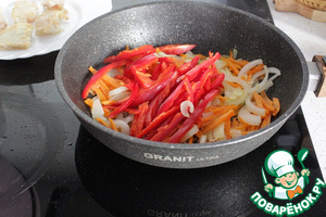 Минтай с овощами Минтай с овощами