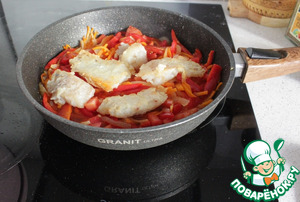 Минтай с овощами Минтай с овощами