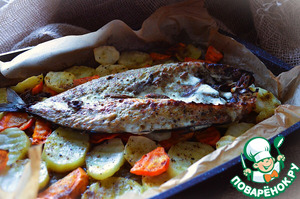 Скумбрия с картофелем и морковью Скумбрия с картофелем и морковью