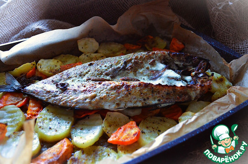 Скумбрия с картофелем и морковью Скумбрия с картофелем и морковью