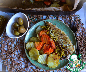 Скумбрия с картофелем и морковью Скумбрия с картофелем и морковью